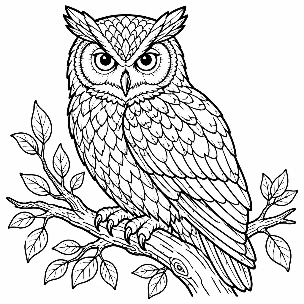 Perched Owl