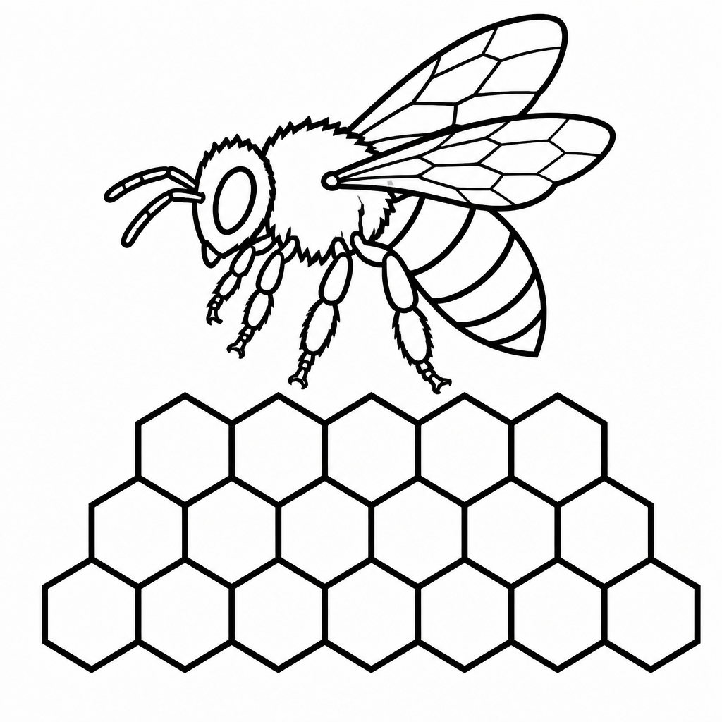 Bee & Honeycomb